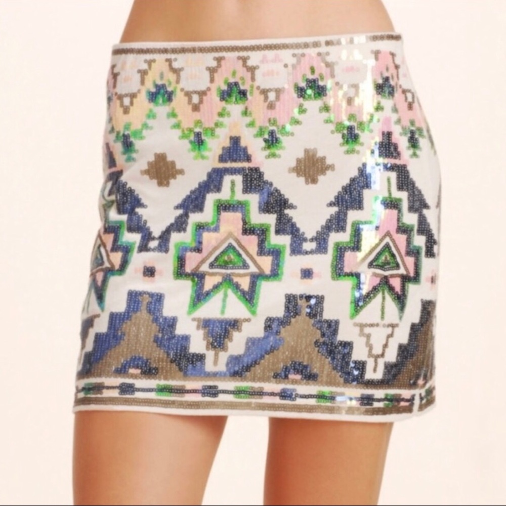 Lovemarks sequin skirt